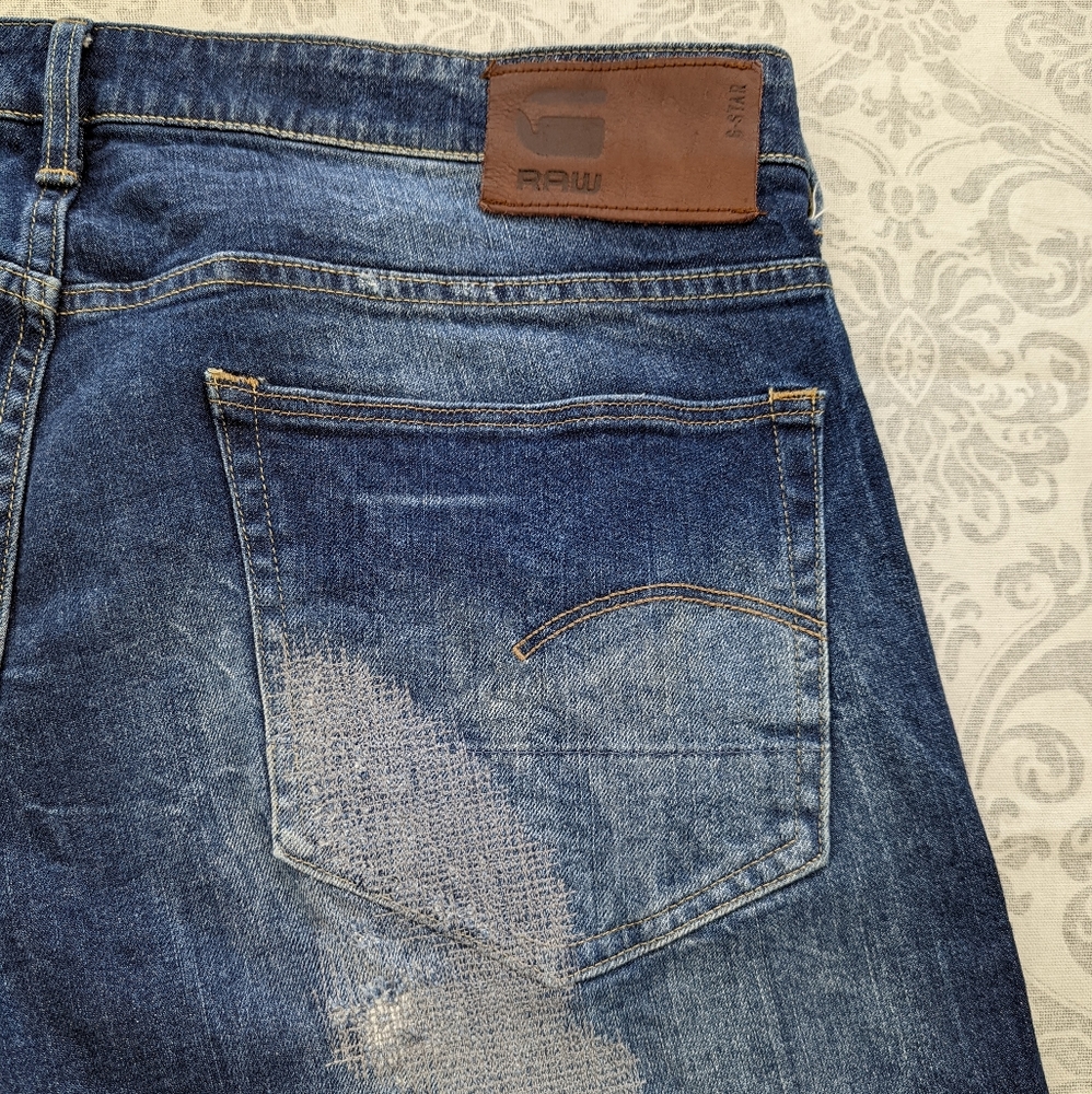 G-STAR RESTORED DENIM SHORTS - Picture 4 of 5